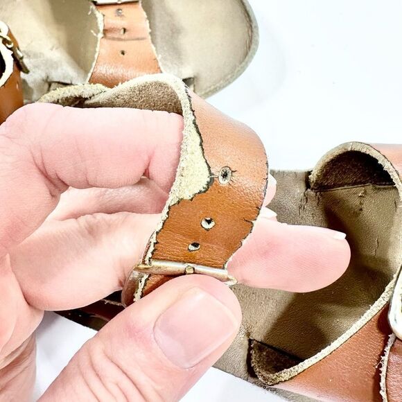 Salt water sandals camel color play condition 8 - Picture 10 of 10